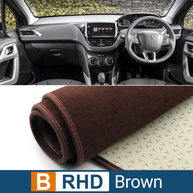 

Для Peugeot 2008 2013 2014 2015 2016 2017 2018 Чехлы на приборную панель автомобиля, защита от света, солнцезащитный козырек, коврики с защитой от ультрафиолета, нескользящие коврики