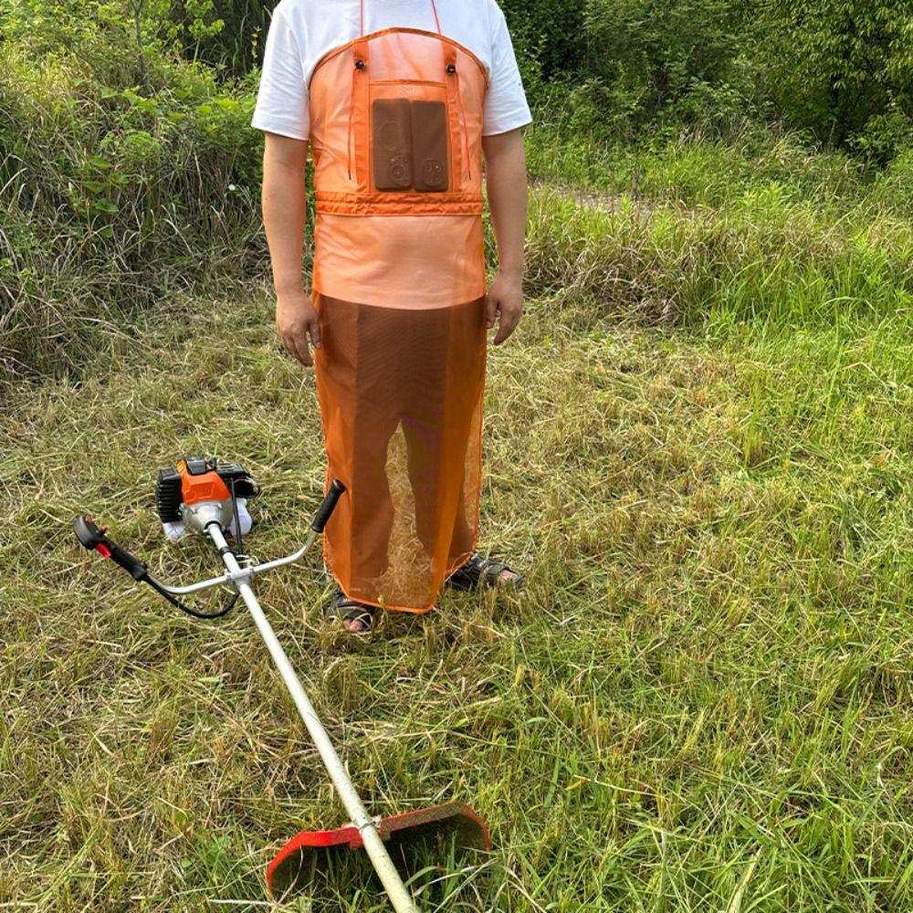 Safety Gardening  Apron Full Coverage Garden Work Suit Comfortable Mesh Lawn Mower Apron  Workwear