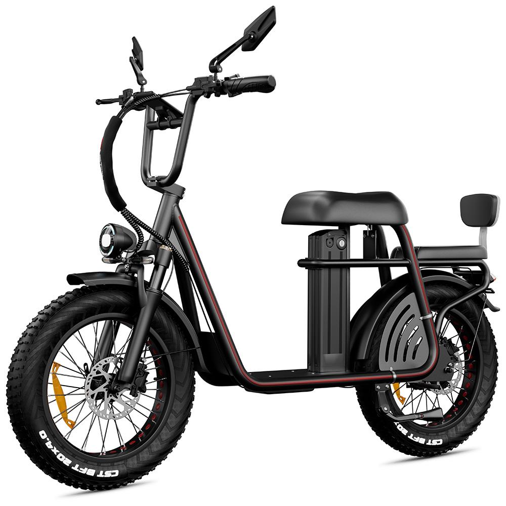 Electric Bicycle Drvetion ET20 20" Fat Tire 1000W Peak Motor City Electric Bike For Adult 48V 20AH NFC One Click Unlock Dual Hydraulic Brake