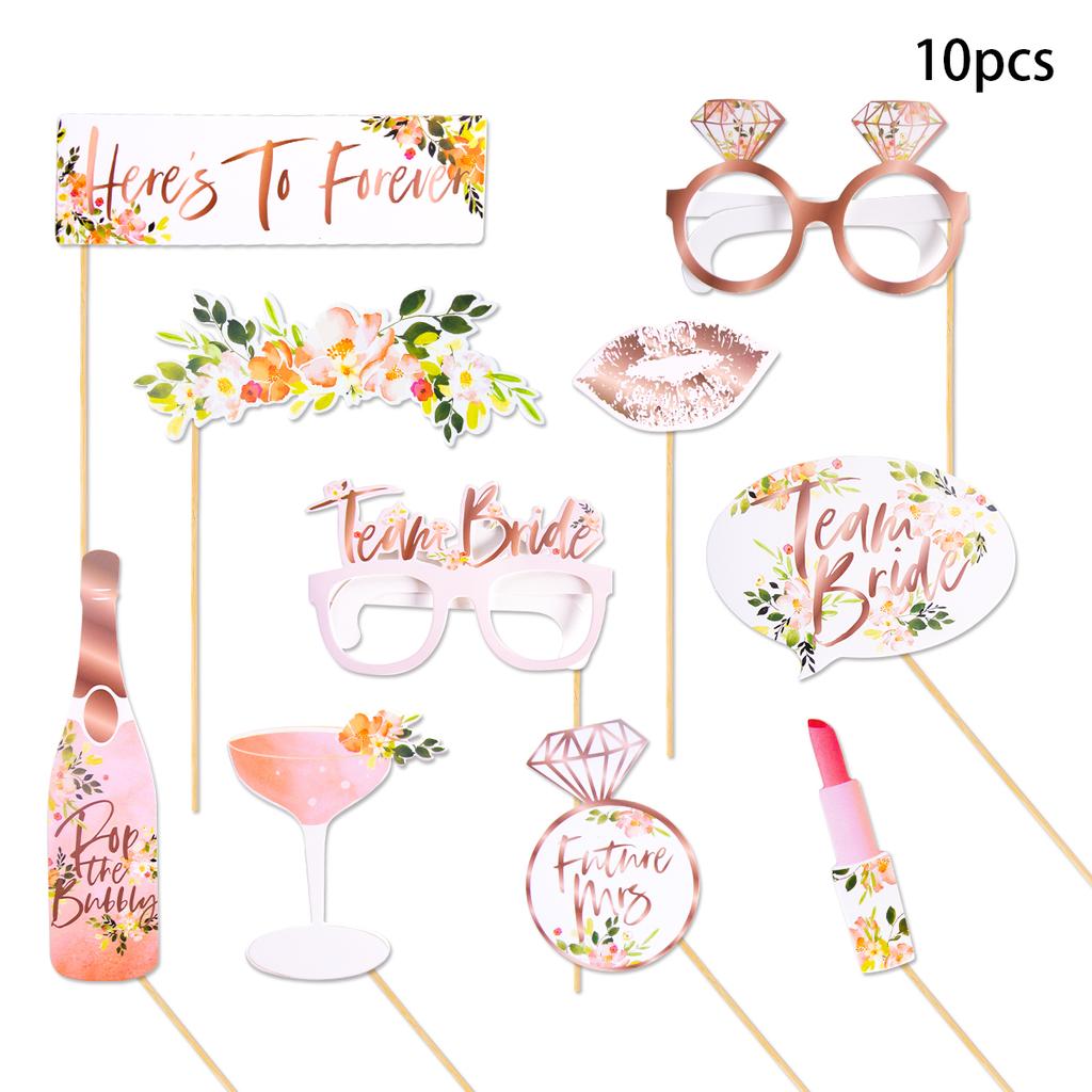 Team Bride to Be Photo Booth Props Wedding Decoration Bridal Shower Mask Photobooth Bachelorette Hen Party Funny Selfie Props