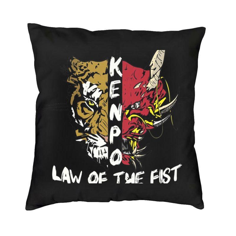 Fashion Kyokushin Karate Kanji And Symbol Throw Pillow Case Home Decor Custom Square Cushion Cover 45x45 Pillowcover Living Room