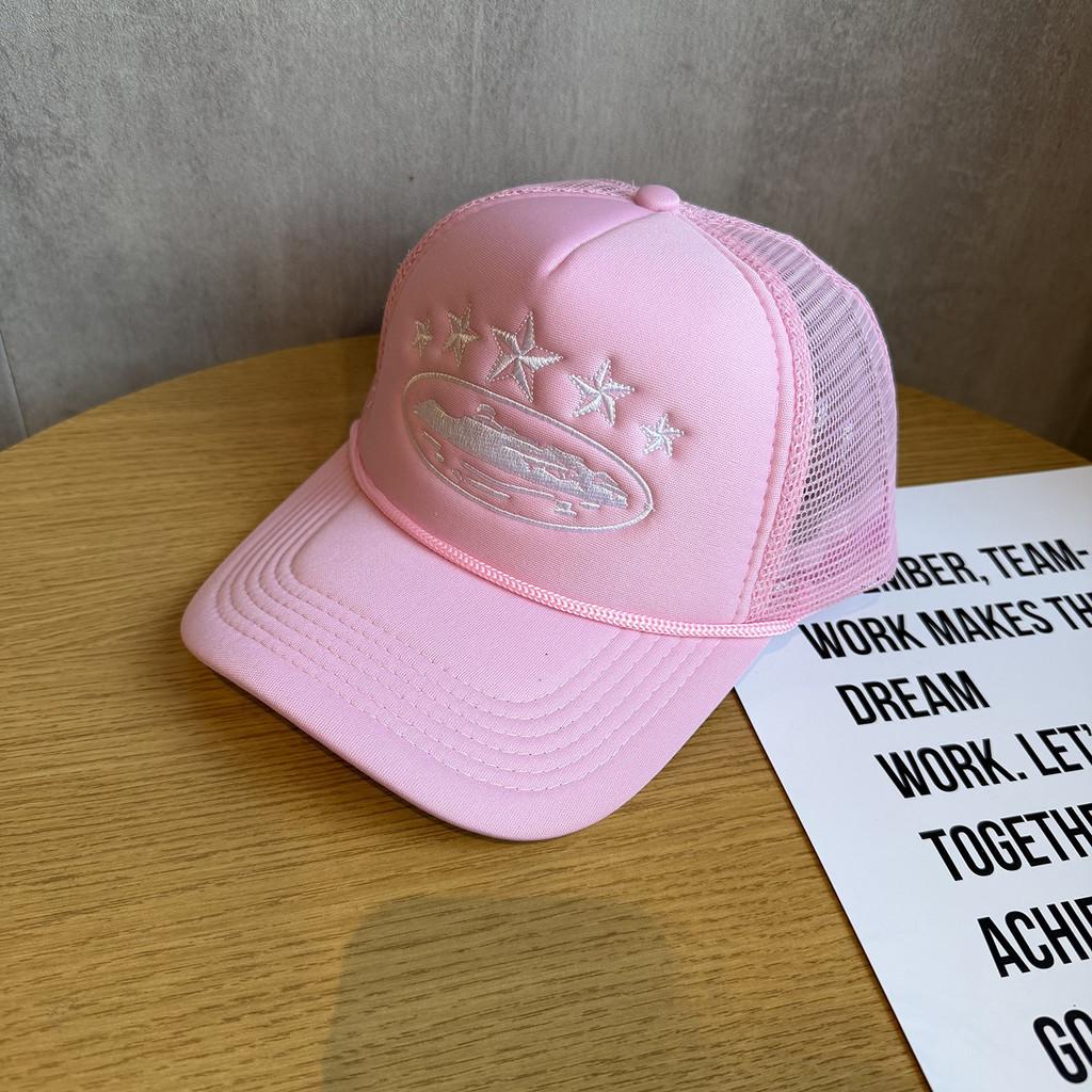 Street Style Embroidered Baseball Cap With Adjustable Fit For Summer Outdoor Activities
