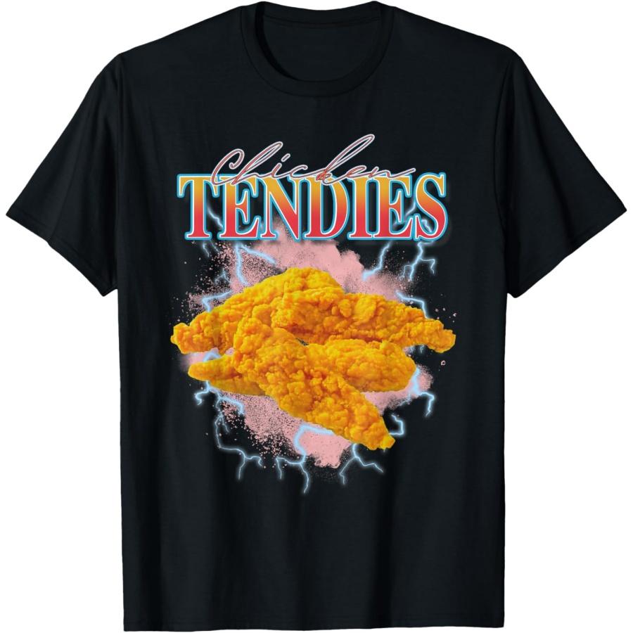 Chicken Tendies Heavy Metal World Tour Hardcore Music T-Shirt S