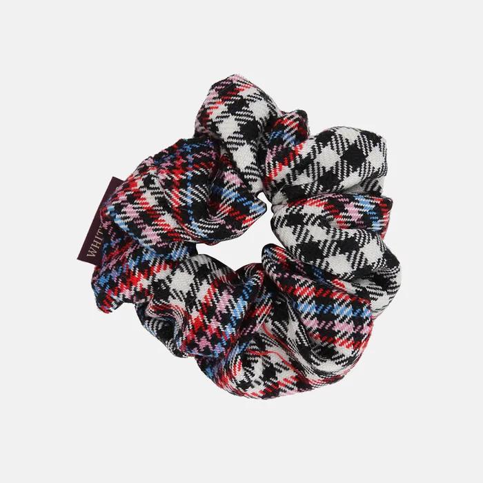 Purple Label Check Scrunchie Ricola