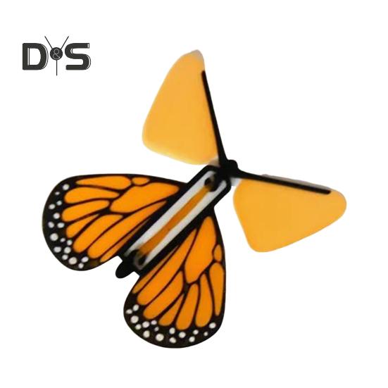 

3D-печатная летающая игрушка-бабочка, заводная игрушка-бабочка для детей и взрослых, снятие стресса и беспокойства, резиновая игрушка-бабочка, подарок на вечеринку A