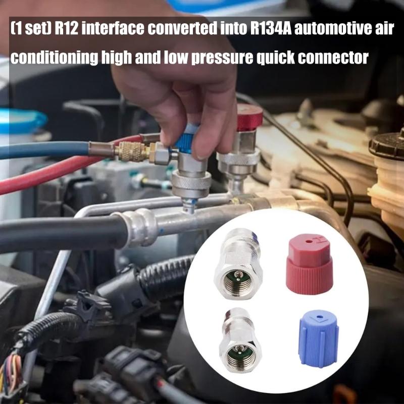 Automotive Air Conditioning Refrigeration Adapter R134A Conversion Kit With Quick Connection Design For HVAC Maintenance