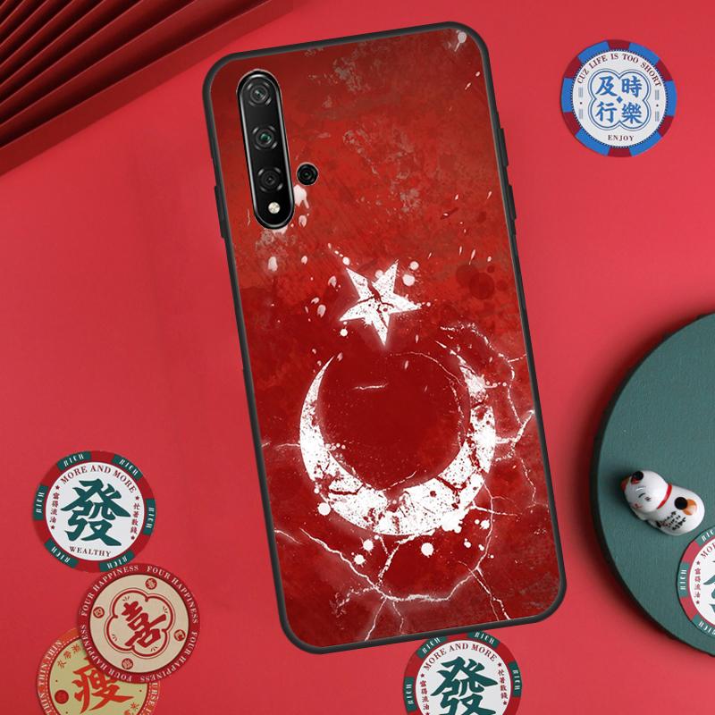 Turkey Turkish Flag For Huawei Nova Y60 Y70 Y90 Y72 Y73 Y61 Y91 7i 8i 11i 12i 12s 9 10 SE P20 P30 P40 Lite Case