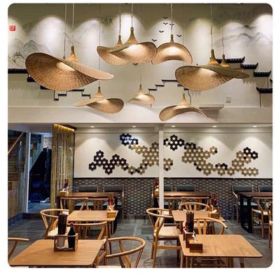 Newest Bamboo Pendant Lamp Ceiling Lights Rattan Wicker Lustre Hand Knit Braiding Suspended Home Dining Braided Indoor Decor Hot