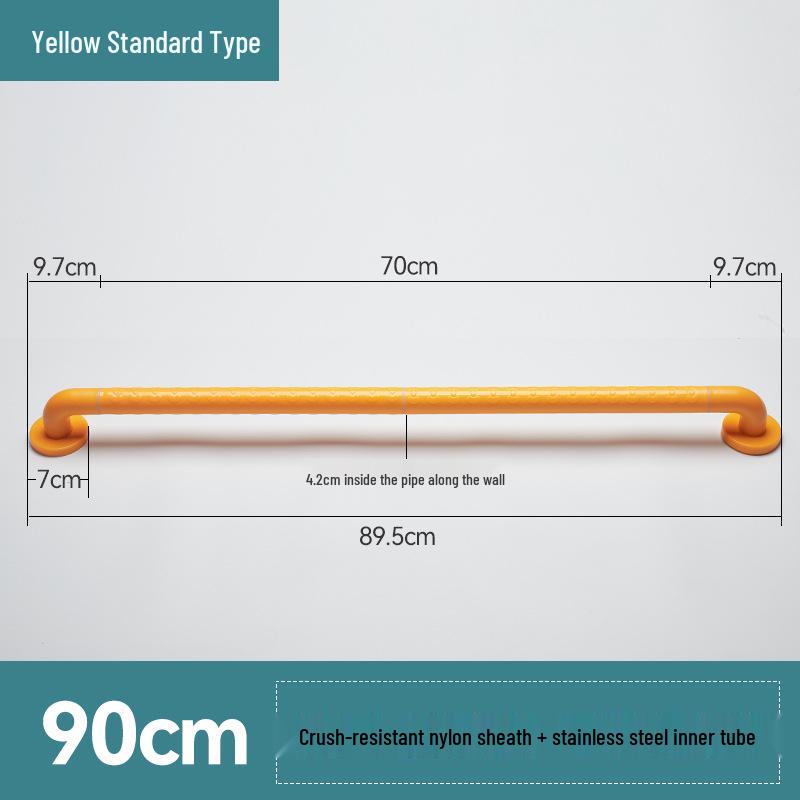 Stainless Steel Bathroom Handrail for Disabled, Elderly, and Pregnant Women