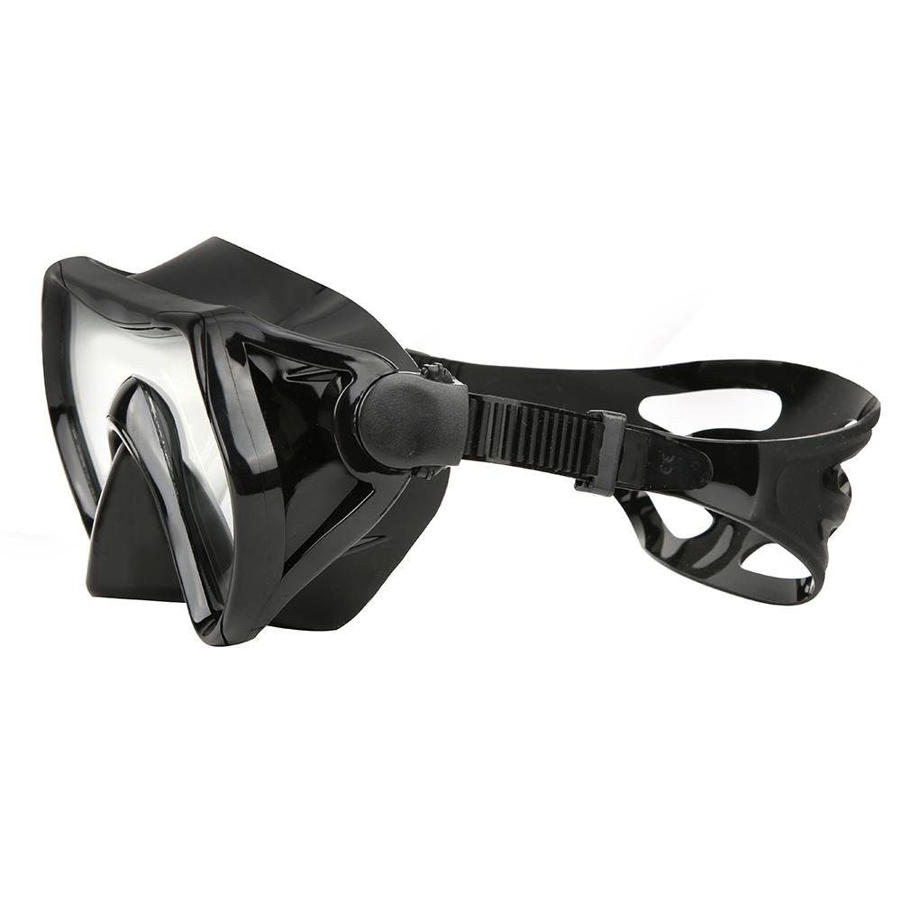 Diving Mask, Outdoor Adult Tempered Glasses Lenses Anti-fog Swimming Goggles Diving Mask for Snorkeling