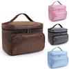 Portable Folding Large Capacity Makeup Bag For Women With Elegant Geometric Patterns In Various Colors