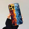 Ice and Fire Phone Case High-end Phone Case Electroplated Glass TPU PhoneCase for iPhone 17 16 15 14 13 12 11pm Pro Plus