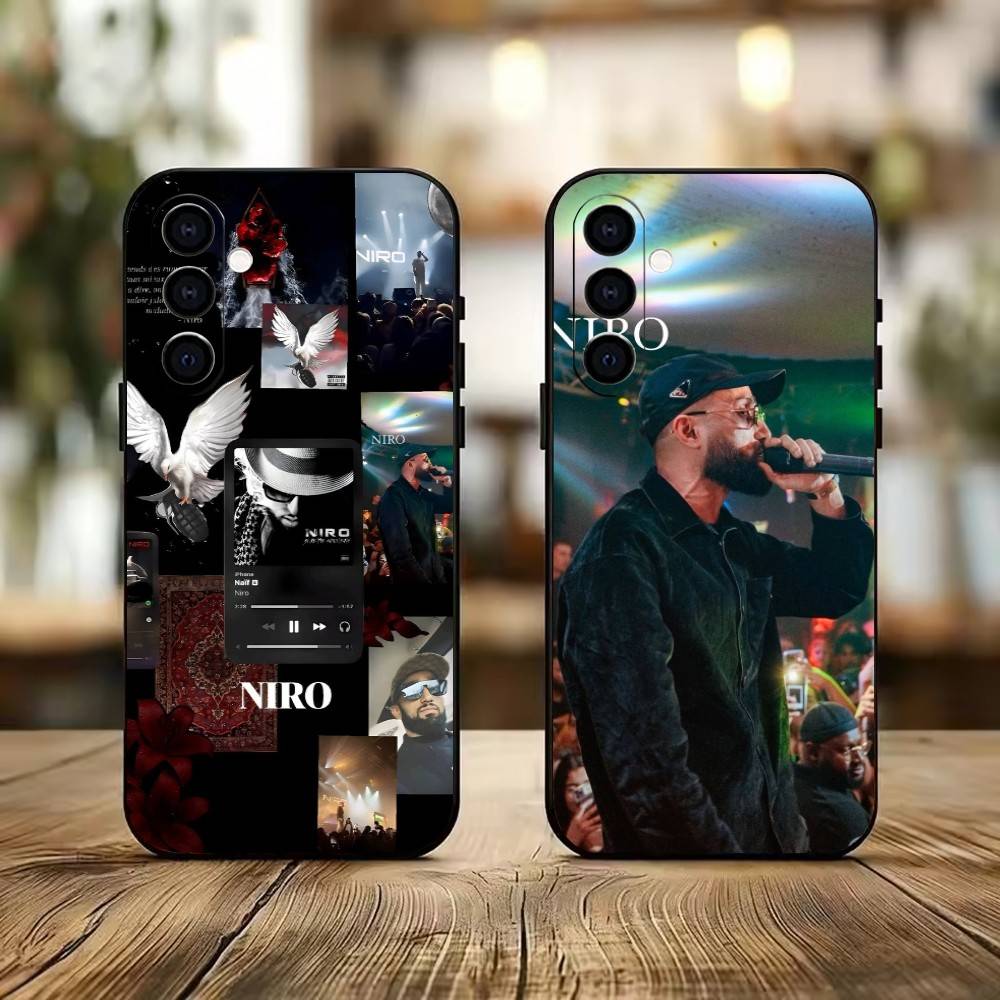 Singer N-NIRO Phone Case Black Silicone Soft For Samsung Galaxy A73,A72,A71,A70,A53,A52,A51