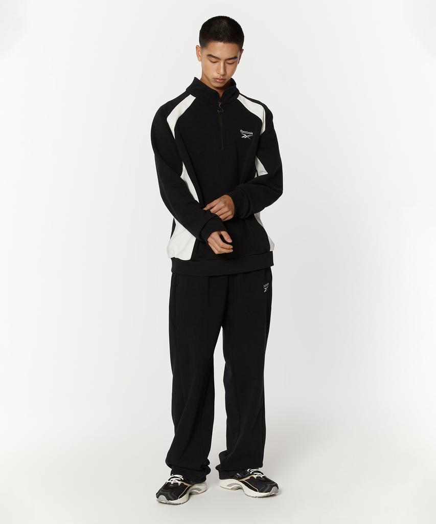 Reebok Half Zip Warm-Up Sweatshirt - Black