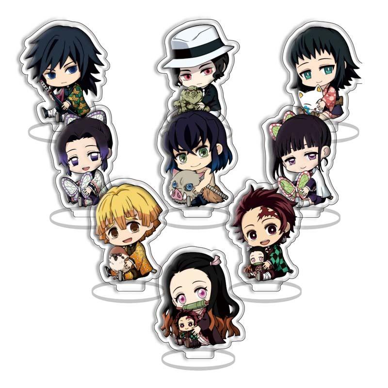 

Demon Slayer Kimetsu Yaiba Tanjiro Nezuko Acrylic Keychain Pendant Anime Merchandise Cross Border Ready Stock no Carry Mini Lightweight Portable 2 55mm