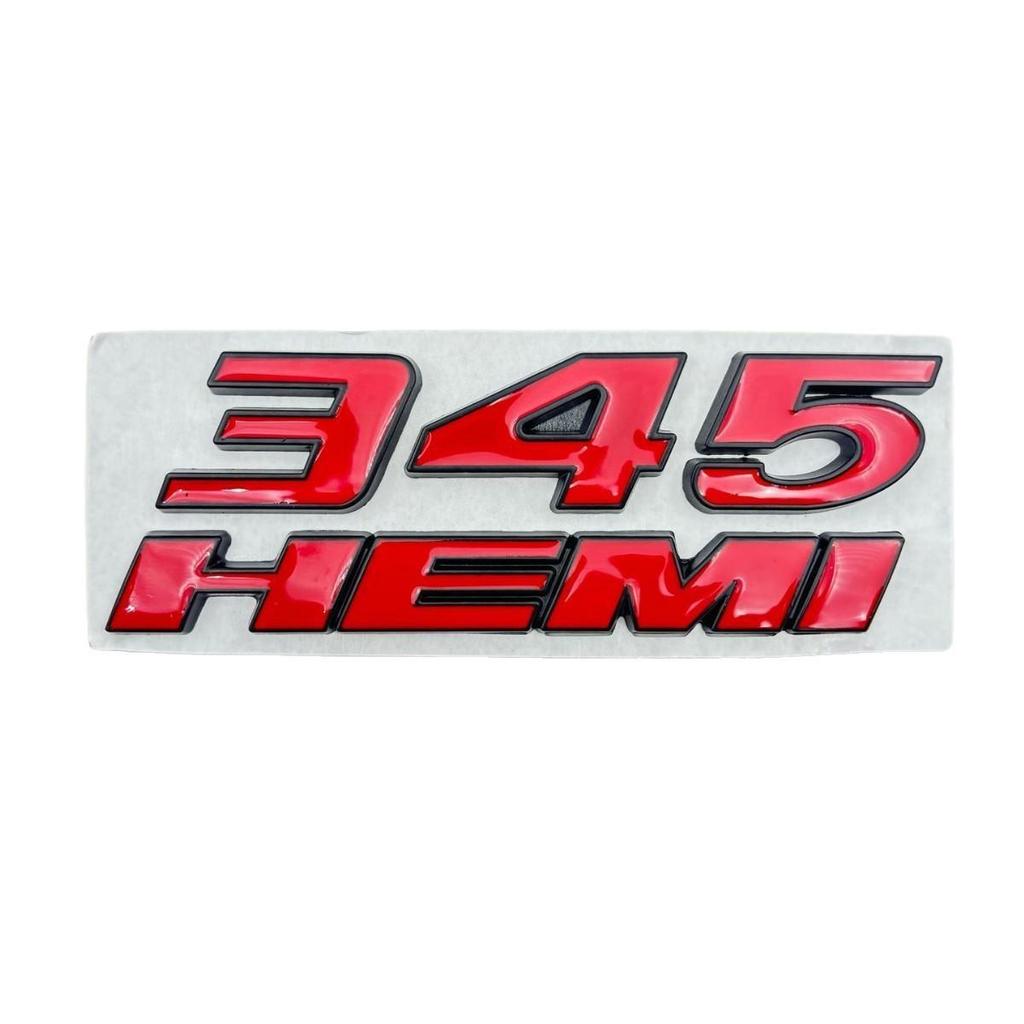 Dodge 345 HEMI Modifiziertes Emblem Aufkleber für RAM 1500/2500 Pickup Truck - Metall Autoaufkleber