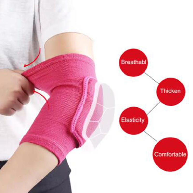 Elastic Elbow Pads Thickened Sponge Elbow Knee Protectors Guard Basketball Volleyball Sport Arm Sleeve Pad Adults Children