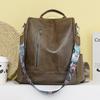 Leather Backpack Women's Backpack Large Capacity Anti-Theft Women's Travel Bag