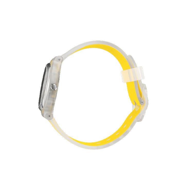 Swatch Clear Series Quartz Movement Waterproof Design Womens Watch 34mm Skeleton Dial Plastic Case Silicone Strap Women watches GE291