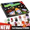 24 Days Christmas Countdown Calendar with Natural Rocks Gemstones Stones Crystals Gifts for Girls Countdown Crystal Gift Box