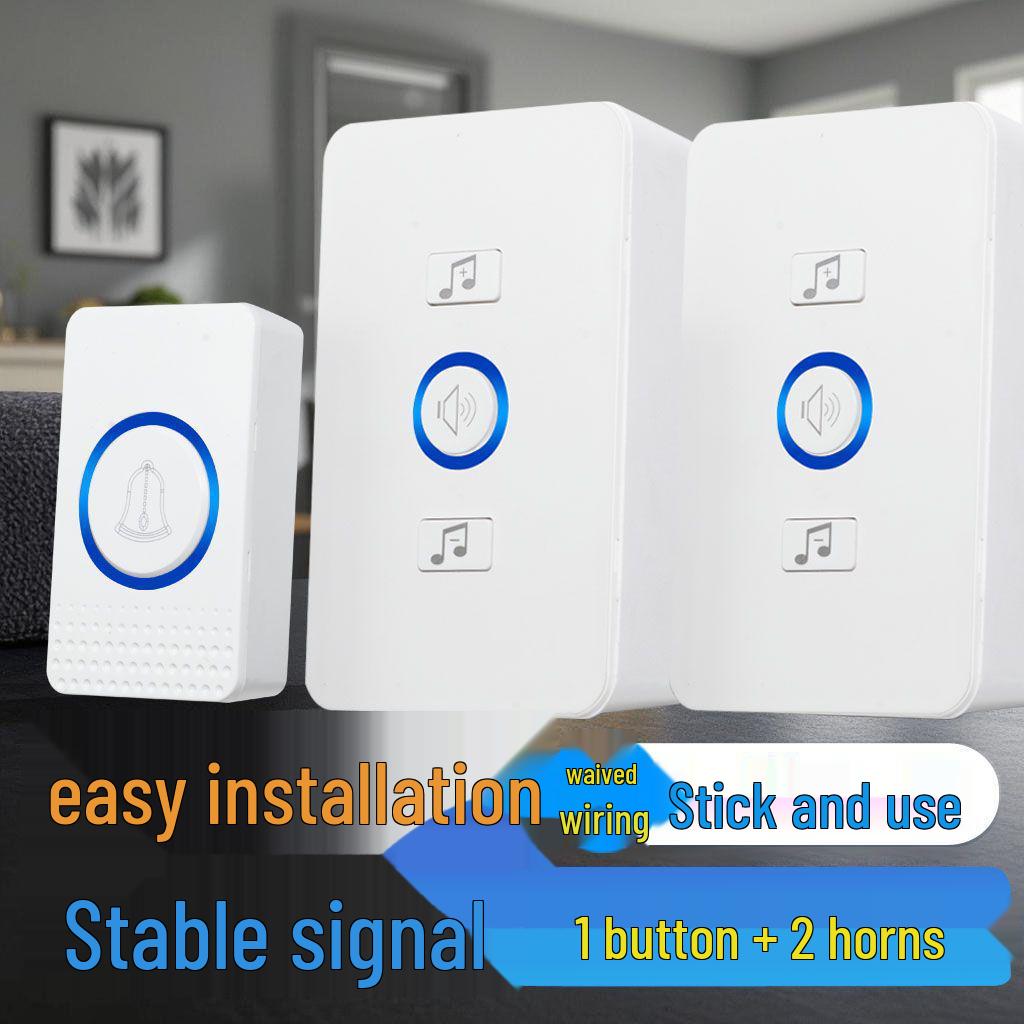 Smart Long-Distance Wireless Doorbell for Elderly - Universal Two-Floor Remote Caller