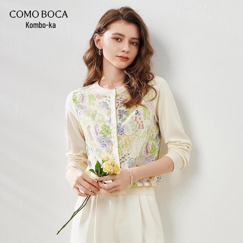 

Kemengboka Women s Mulberry Silk Blend Round Neck Cardigan XL