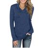 New Autumn Winter Sweater Women's Solid Color Long Sleeve Pullover Zipper Women's Fitted Top