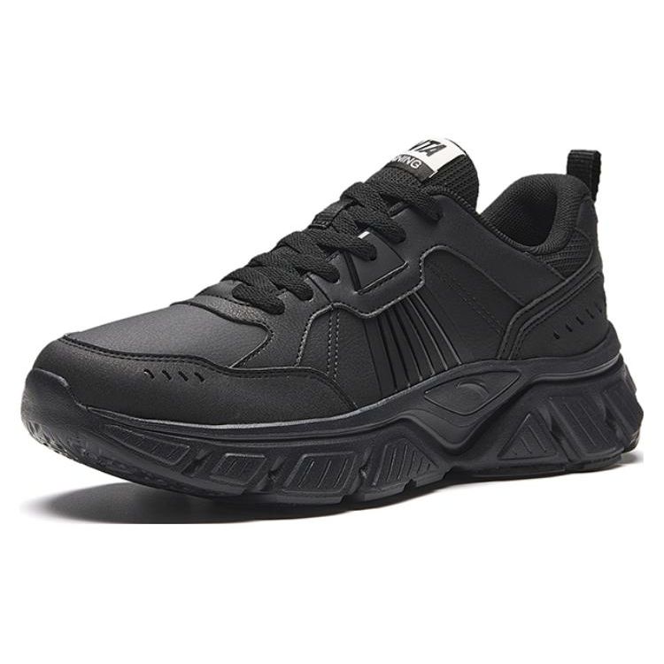 Anta Comfortable Shock Absorbing Durable Low Top Running Shoes Men Sneaker Black 912345571-5