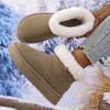 Fashion Thick Plush Warm Snow Boots for Women Non Slip Faux Fur Platform Winter Boots Woman Slip On Thick Sole Cotton Padded Shoes Mujer