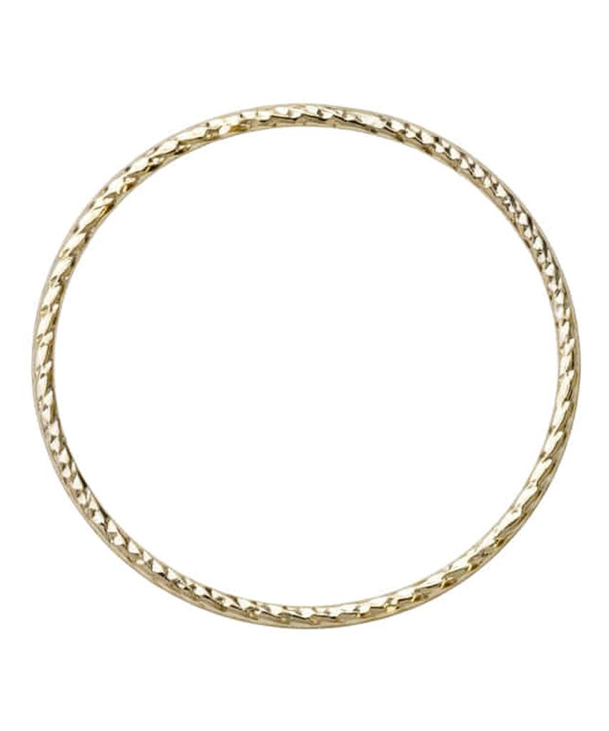 Alleun 14K 18K Cut Twist Gold Ring Layered Precious