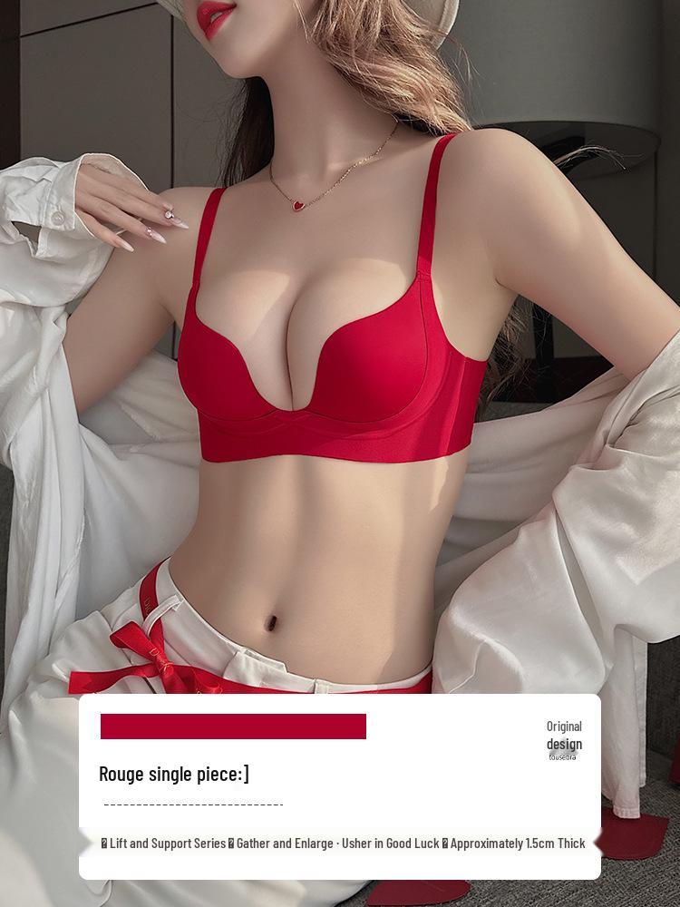 Seamless Lift Goddess Bra: Women's Small Bust, Summer Thin Style, Side Bust Control, Anti-Sagging, Sexy Half Cup.