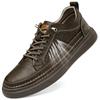 Fashion Genuine Leather Casual Shoes for Men Shoes Design Sneakers Male Comfortable Cow Leather All-match Comfortable Skate Shoes Man