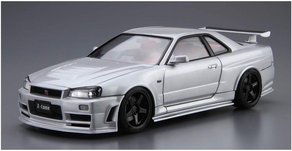 Aoshima Bunka Kyozai Maßstab The Model Car Serie 34 Nismo BNR34 Skyline 2004 Plastikmodell 1/24 Nein. GT-R Z-tune