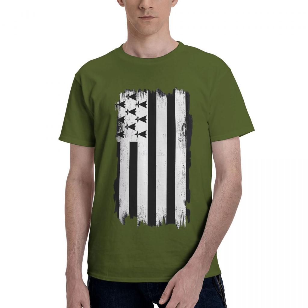 BRITTANY GRUNGE FLAG 100 Cotton Casual Breathable Confortable Cute Mens Clothing Deals Man Clothes