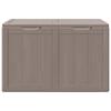 Garden Storage Box 180 L Brown PP with Wood Like Finish