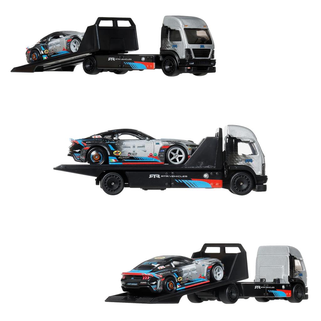 Hot Wheels Team Transport Assortment Vehicle Miniature 2 Cars per Set x 4 Sets Ages - Toys, Cars, (Boxed Set), 3+, Multi-color, FLF56-987K