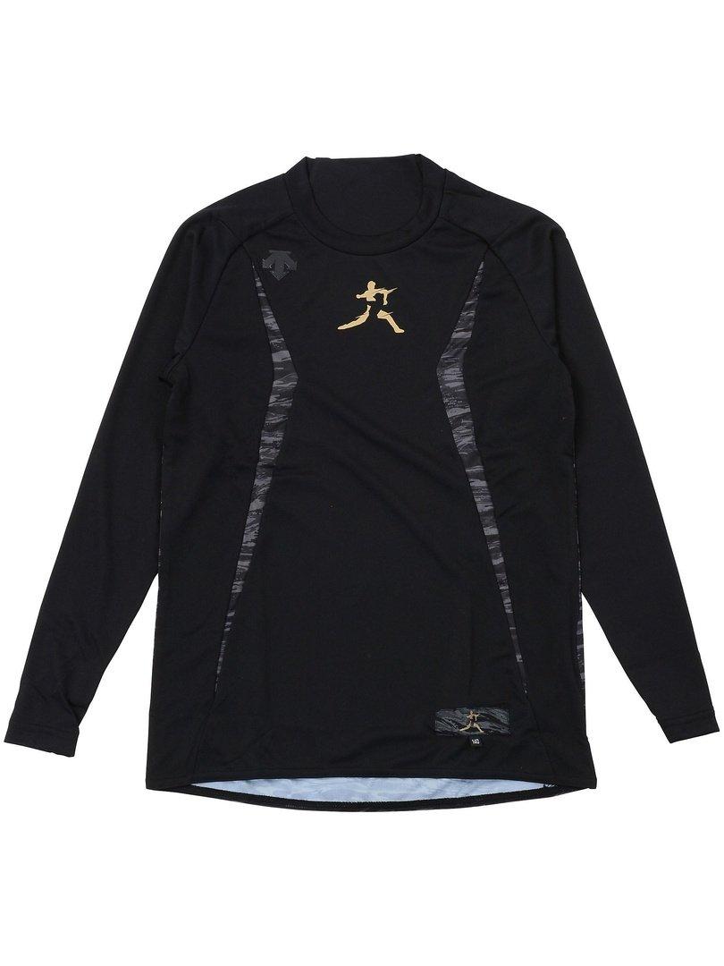 

DESCENTE Junior Round Neck Long Sleeve Relaxed Fit Size 130 Shirt, Black,