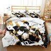 Haikyuu Volleyball Bedding Set Twin Full Queen King 3D Print Duvet Cover Bed Set for Adult Bedroom