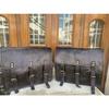 Motorcycle Side Saddlebags Pouch Black Leather Side Pouch Saddle Panniers 2Bags