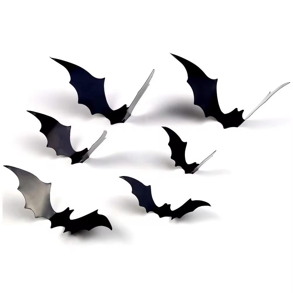 Halloween Decoration 3D Black PVC Bat Halloween Party DIY Decor Wall Sticker Bar Room Halloween Party Scary Decos Props
