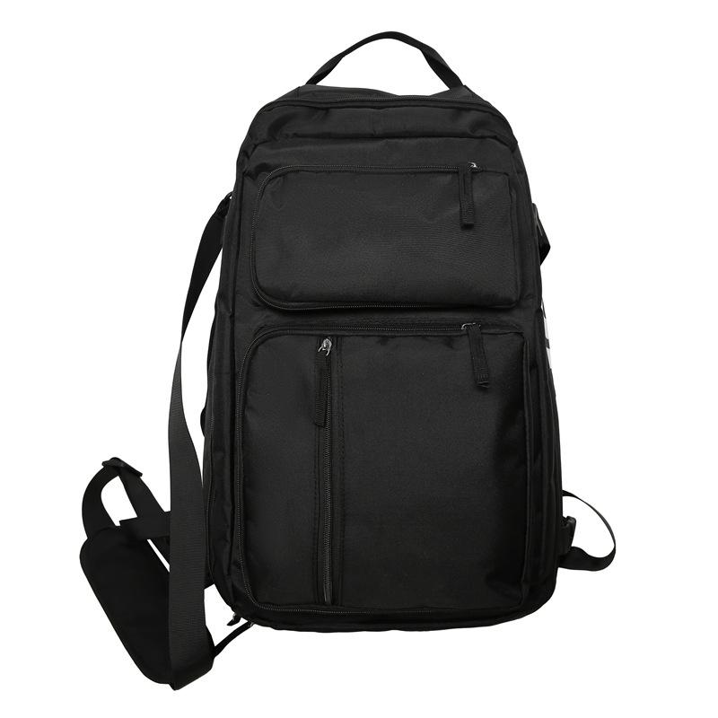 Workwear Style Backpack Large Capacity Trendy Travel Bag Dual-purpose Couple Multi-pocket Outdoor Camping Backpack