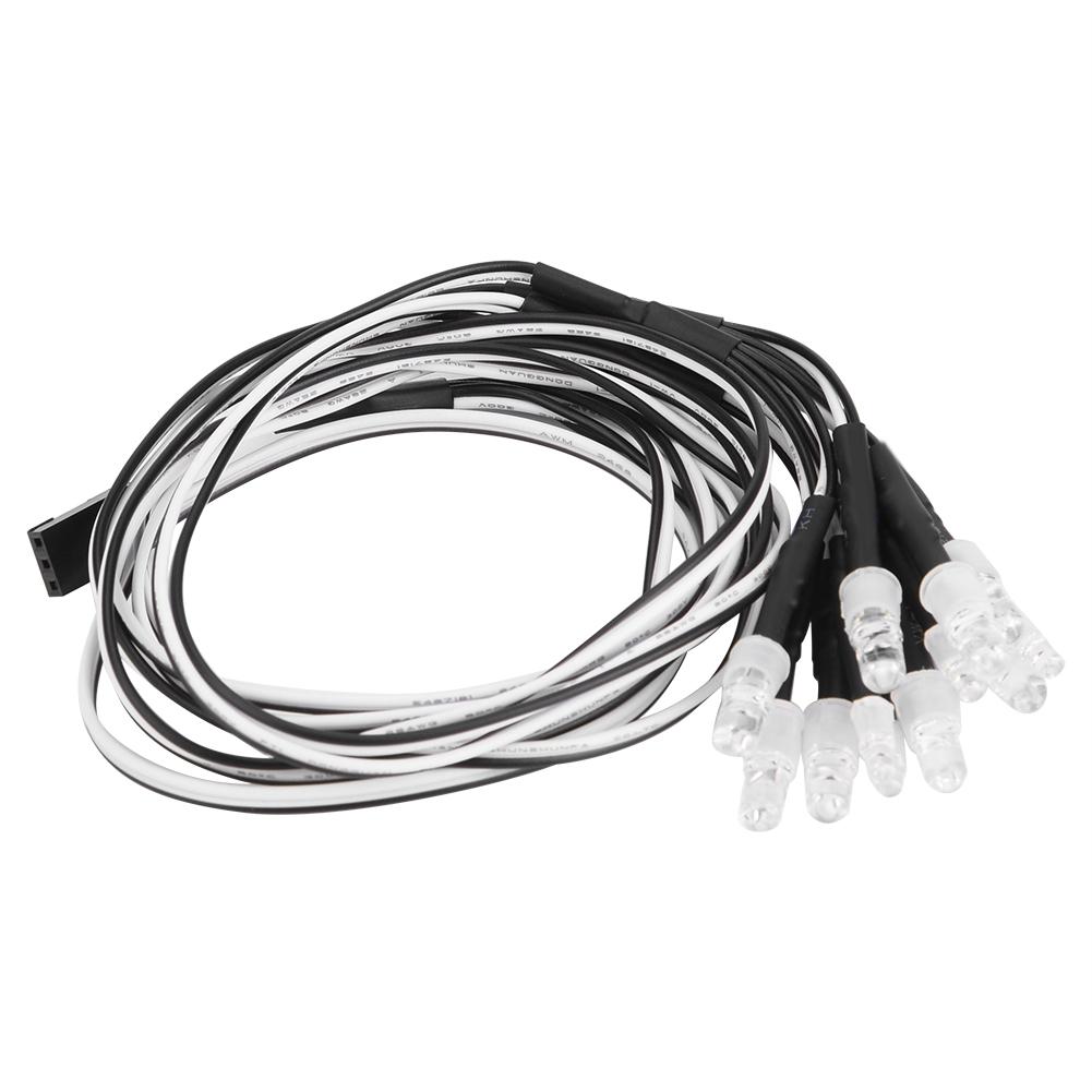 12PCS 5mm3mm Headlights and Taillights LED Lights RC Model Drift Car Accessory