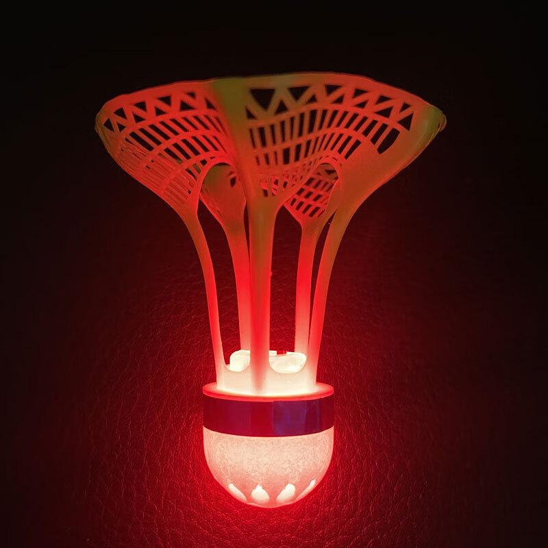 Luminous Red LED Badminton Shuttlecocks - 3 x 4-Pack