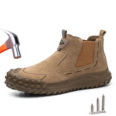 Buty ochronne męskie stalowy nosek buty spawalnicze odporne na przebicie iskroodporne buty robocze ochronne męskie budowlane antyzgnieceniowe buty robocze