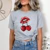 Graphic Tee Print Clothing Lip Funny Watercolor Sweet Summer Top Ladies Female T Casual Women's Fashion Short Sleeve T-shirt