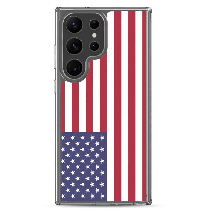 Coque Téléphone - Samsung - Galaxy S21 - Drapeau États-Unis - Souple - Multicolore