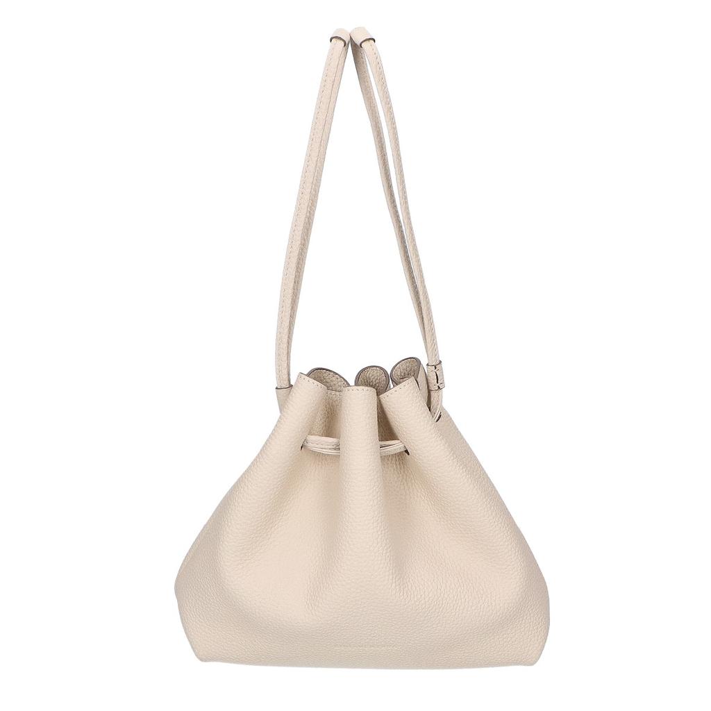 BONAVENTURA [Beautiful Condition] Noah Bag Shrink Leather Drawstring Handbag IvoryUsed