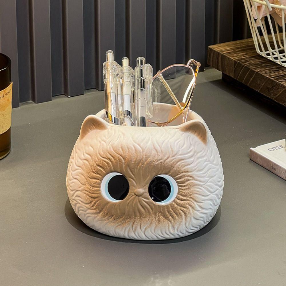 Ceramic Cat Tissue Box Kawaii Napkin Dispenser Creative Napkin Paper Box  Household