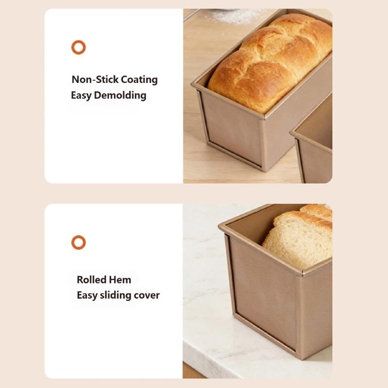 Durable Carbon Steel Bread Baking Pan Resistant To Warping and Deformation for Long Time Use In Frequent Baking