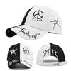 Berretti da Baseball Unisex Graffiti Viola e Nero Uomo Donna Hip Hop Cappello Moda Cappello da Sole Casual Cappelli Regolabili Cappello Snapback